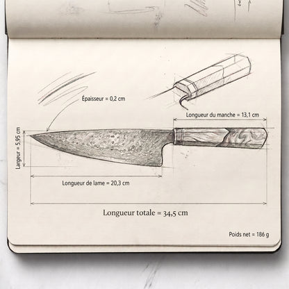 Couteau Gyuto Azur.fr