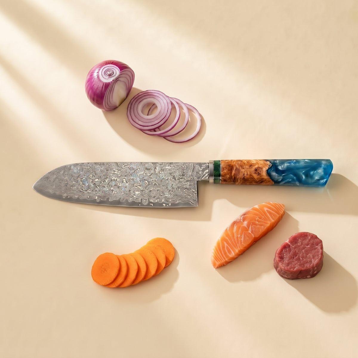 Couteau Santoku Azur.fr