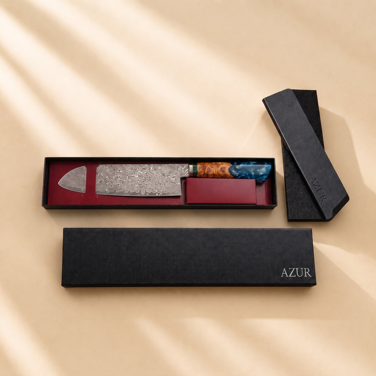 Couteau Santoku Azur.fr